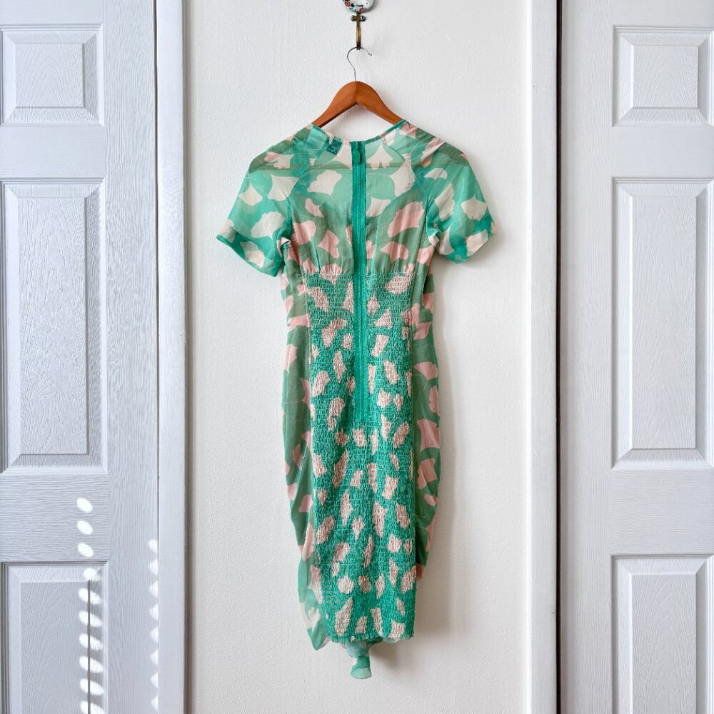 Beguile By Byron Lars Ginkgo Ruched Sheath Dress - image 6